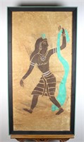 Vintage Tribal Tibet Inda Art Painting