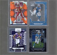 4 Football RCs. St. Brown, Dotson Orange,