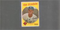 Don Drysdale 1959 Topps # 387 in good condition.