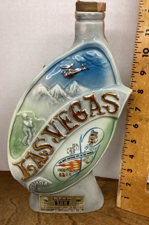 Jim Beam Las Vegas whiskey decanter