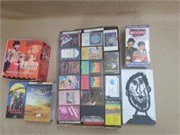 Lot of Cassette Tapes, DVDs, etc
