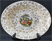 Atlas China Porcelain Bowl, 22K Gold Decoration