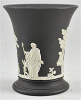 Wedgewood Black Jasperware Spill Vase