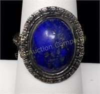 Lapis Ring-Unmarked Size 6 1/4