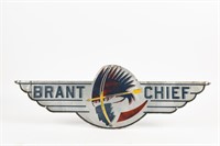 BRANT CHIEF S/S PAINTED ALUMINUM PLAQUE ******