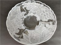 Mikasa 4 Sectioned Frosted Glass Fruit Platter