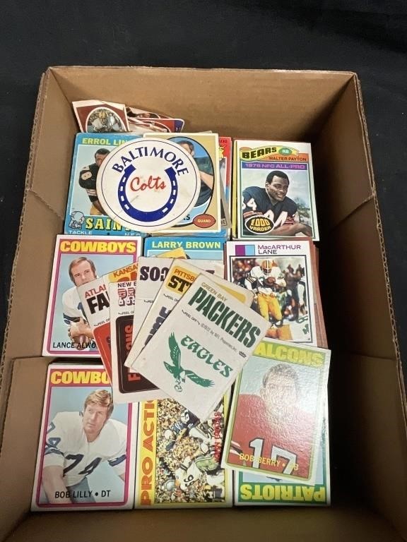 875 +/- Football cards from the 1970's