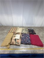 Larger fabric cut pieces, marked Mill Creek, JoAnn