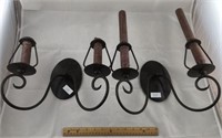 Set of 2 Wall Mounted Candle Holders