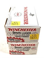 x2- Boxes of 9mm Luger 115-grain FMJ Winchester