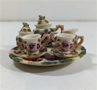 Pansies Miniature Tea Set
