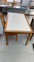 Kitchen table with two chairs aprox 60" x36? x