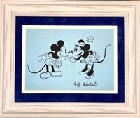 Andy Warhol Disney Watercolor On Paper "Romance"