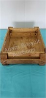 Vintage wooden crate, 13.5 x 18 x 4.5