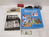 Vintage Game & Toy Vehicle Lot - Chess