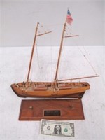 Vintage Swift 1805 Model Ship w/ Display Base -