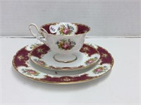 Vintage Shelley Duchess Teacup, Saucer, Plate