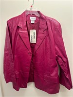 Chadwick’s Pink Leather Jacket 26W