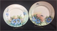 (1) Hand painted, plate marked J&C Bavaria,