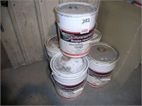 5 pails of industrial paint