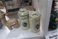 LENOX PORCELAIN SPICE JARS