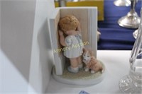 GIRL IN CORNER PORCELAIN FIGURINE