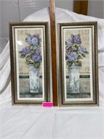 Framed pictures 23” tall 2