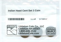 Indian Head Cent 3 Coin Set - Littleton Coin Co.
