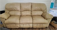 LEATHER TYPE RECLINING SOFA,