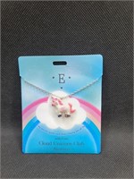 "E" Cloud Unicorn Necklace NEW!