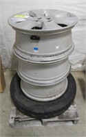 Lot - (3) Subaru Outback Rims & Spare Tire