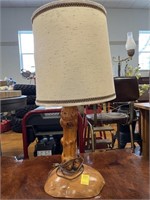 BURL TABLE LAMP