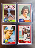 1981 Topps Baseball Cards High Grade