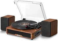 Vinyl Record Player Turntable Bluetooth With 2
