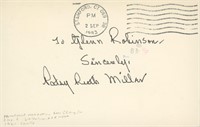 Patsy Ruth Miller signed note