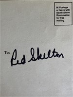 Red Skelton signed postcard