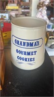 Vintage Grandmas Gourmet cookie jar (no lid) and