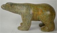 POLAR BEAR SCULPTURE SIGNED INUIT