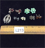 Several Sets Of Sterling Estate Earrings