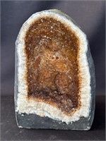 Large citrine cathedral geode