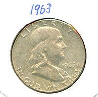 1963 Franklin Silver Half Dollar