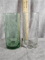 PAIR OF COCA-COLA GLASSES 2000