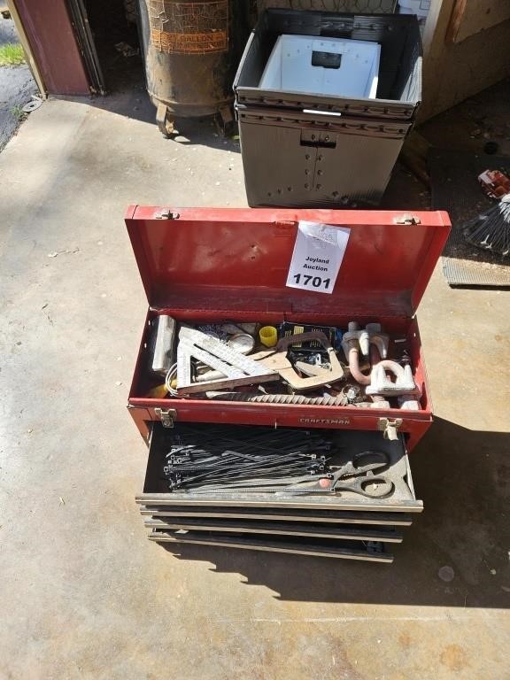 Toolbox with various tools