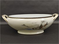 Japan Fukagawa Mountain Scene Porcelain Dish