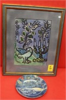 Chagall "Blue Menorah" original lithograph