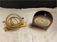 Two decorative clocks