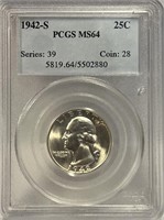 S - 1942-S JEFFERSON QUARTER (D15)