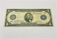 1914 Federal Reserve Large Note $5