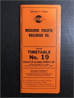 OCTOBER 31, 1982 MOPAC SYSTEM TIMETABLE NO. 19