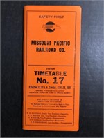 JUNE 28, 1981 MOPAC SYSTEM TIMETABLE NO. 17